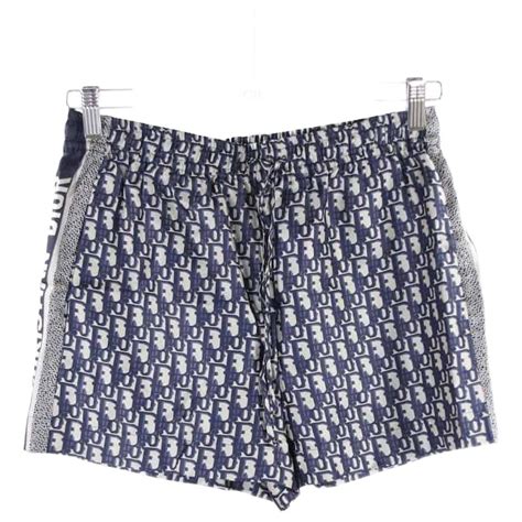 light blue dior shorts|Dior stonewashed cotton shorts.